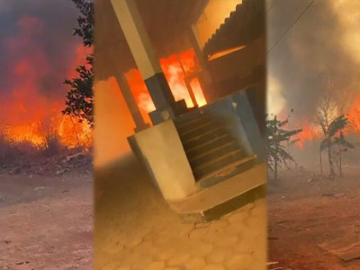 Caminhoneiros se desesperam com fogo incontrolável em Sonora