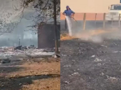 Incêndio destrói casas e hectares de fazenda em Costa Rica