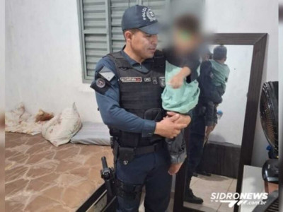 Criança de 2 anos é resgatada chorando em casa sozinha