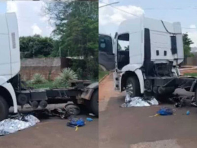 Estudante morre em acidente com caminhão em Jardim