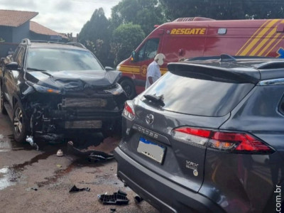 Acidentes na manhã desta terça em Caarapó