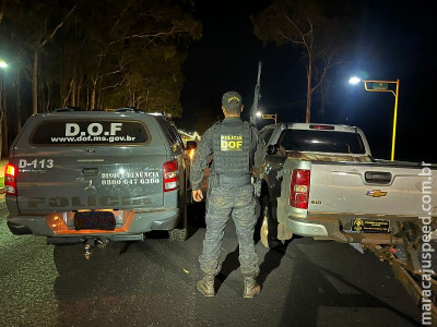 Camionete roubada no Paraná é recuperada pelo DOF em Japorã