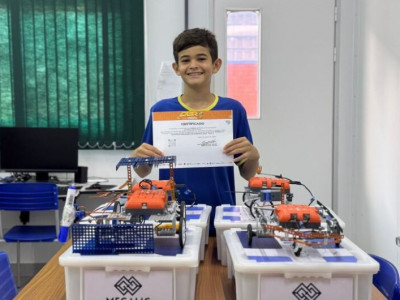 Douradense ganha prata na Olimpíada Brasileira de Robótica