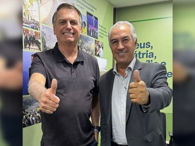 Reinaldo Azambuja se encontra com Bolsonaro em Brasília