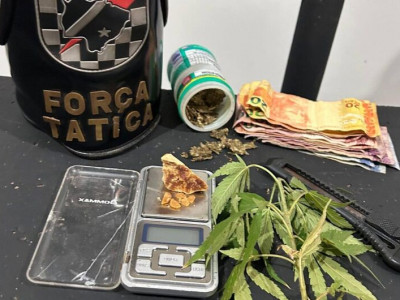 Casal é preso com drogas durante abordagem policial