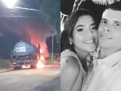 Caminhão de autor do 4º feminicídio no ano em MS é incendiado