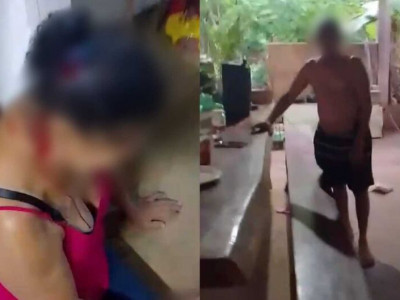 Marido bêbado agride mulher com paulada na cabeça em Terenos