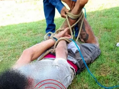 Moradores agridem suspeito de furtar obra no Caiobá