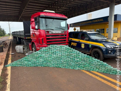 PRF apreende 400 Kg de cocaína em Ponta Porã (MS)