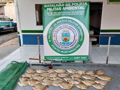 Idosos são multados por pesca predatória em MS
