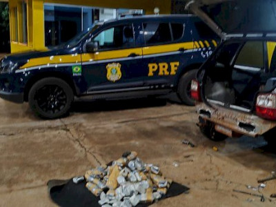 PRF apreende 42 Kg de haxixe em Água Clara (MS)