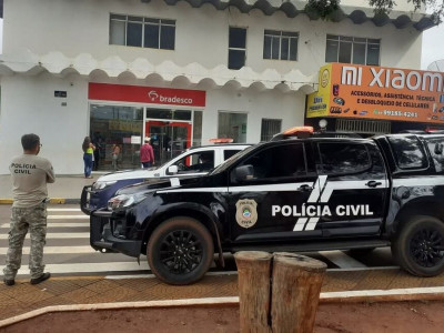 Segurança é encontrado morto em agência bancária de Iguatemi