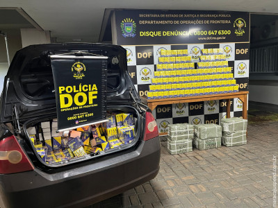DOF apreende materiais de descaminho que seguiam para São Paulo