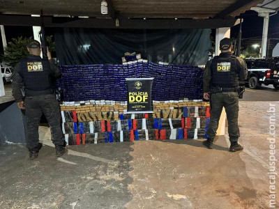 Maracaju: DOF apreende veículo com quase uma tonelada de maconha