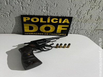 DOF prende homem com revólver em Nioaque