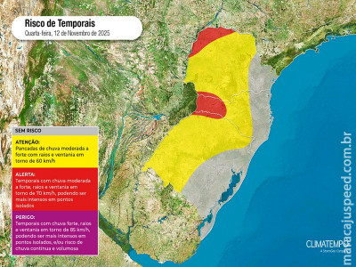 Sul do Brasil volta a ter chuva forte nos próximos dias