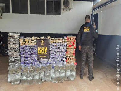 DOF apreende mais de 700 quilos de drogas em Ponta Porã