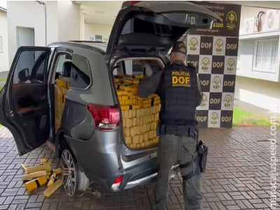 DOF apreende SUV com mais de 1 tonelada de maconha em Dourados