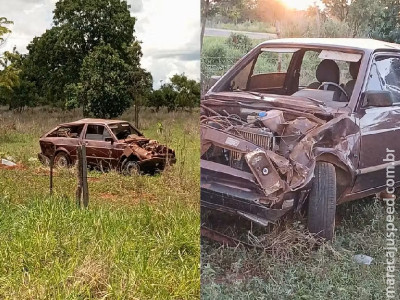 Mulher morre após veículo capotar na MS-497