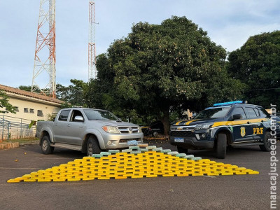 PRF apreende 155 Kg de cocaína em Campo Grande (MS)
