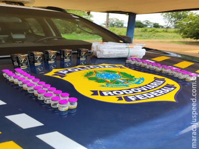 PRF apreende carga de medicamentos em Água Clara (MS)