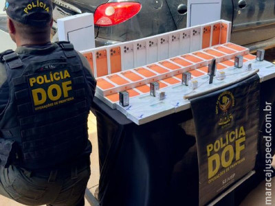 DOF apreende R$ 550 mil em canetas emagrecedoras e Iphones 17  