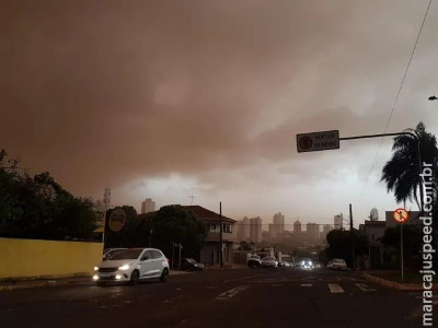 Mato Grosso do Sul está em alerta de tempestade