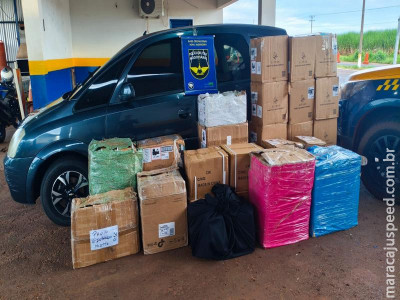 BPMRv apreende mercadorias avaliadas em R$ 220 mil na MS-141