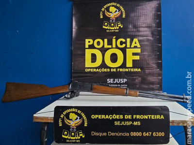 DOF prende dois homens transportando arma de fogo
