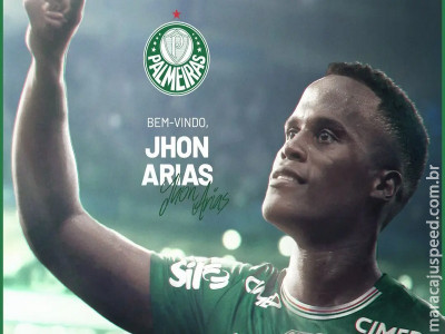 Palmeiras anuncia a contratação de Jhon Arias
