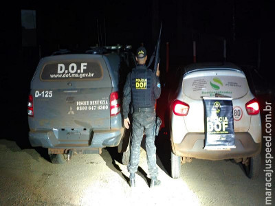 DOF recupera veículo furtado sendo transportado em reboque