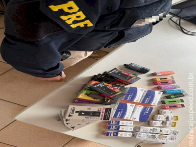 PRF apreende medicamentos e cigarros na BR-267 