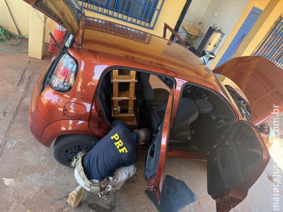 PRF apreende veículo adulterado em Nova Alvorada do Sul (MS)