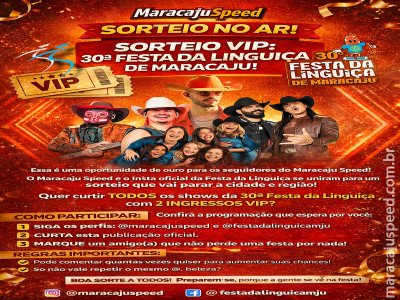 SORTEIO ESPECIAL COMEMORATIVO: 10K DO MARACAJU SPEED!