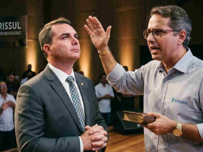 [ BASTIDORES ] Flávio não faz dancinha em MS, mas recebe ‘profecia’