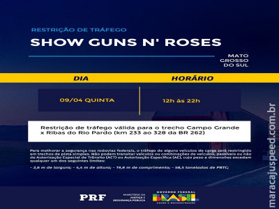 PRF realiza operação para show do Guns N