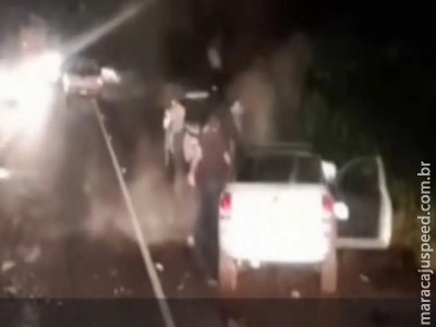 Acidente entre Saveiro e carreta mata motorista na MS-276