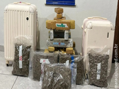 Passageira é presa com drogas escondidas em bagagem na MS-164