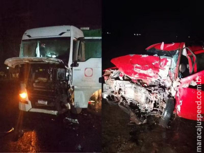 Colisão com carreta deixa três mortos na BR-158, em Três Lagoas