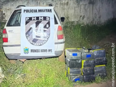 Veículo é encontrado com 154 qulos de maconha e cocaína