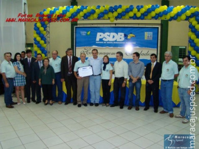 Tucanos de Maracaju comemoram 21 anos do PSDB com homenagem a entidades