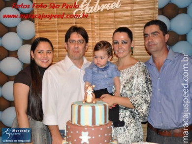 Aniversário de 01 ano de Gabriel, festa realizada no salão da Igreja Batista no último dia 12/08/201