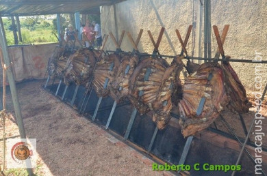 Moto Clube Bodes do Asfalto na costelada em Maracaju 