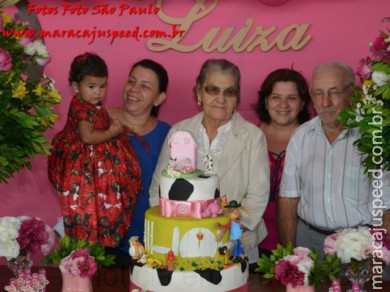Aniversário de Luiza Corrêa - 1 ano de idade, filha de Luiz Henrique e Myami