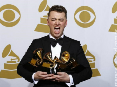 Novato Sam Smith leva 4 prêmios Grammy com canção sobre desilusão amorosa