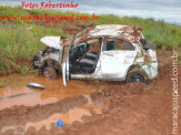 Maracaju: Veículo capota por várias vezes na rodovia MS-164
