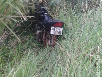 Maracaju: PM encontra moto furtada que pode ter sido usada em assalto a Posto de Combustível