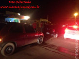 Maracaju: Chegada brusca pela retaguarda causa engavetamento na Rua Noroeste