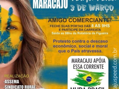 Manifesto - "MUDA BRASIL" Maracaju apóia