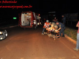 Maracaju: Cachaça ocasiona queda de moto em rotatória da BR-162 e deixa homem gravemente ferido